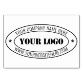 Aangepaste bedrijfs Logo Stamp - Aangepast Kaart (Achterkant)