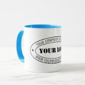 Aangepaste bedrijfs Logo Stamp - Aangepast Mok (Voorkant links)