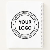 Aangepaste bedrijfs Logo Stamp - Aangepast Notitieboek (Achterkant)