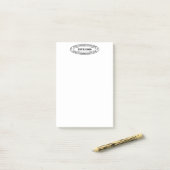 Aangepaste bedrijfs Logo Stamp - Aangepast Post-it® Notes (Op bureau)