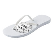 Aangepaste bedrijfs Logo Stamp - Aangepast  Teenslippers (Schuin)