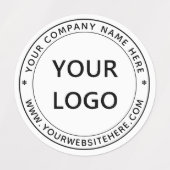 Aangepaste bedrijfs-Logo Stempel op maat - Labels (Design 2)