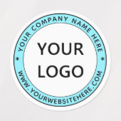 Aangepaste bedrijfs-Logo Stempel op maat - Labels (Design 1)