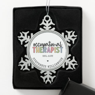 Aangepaste bedrijfs-therapeutische breedte voor ca tin sneeuwvlok ornament