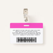 Aangepaste bedrijfs werknemer Fotonaam Logo Badge (Achterkant met clip)