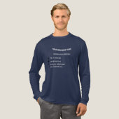 Aangepaste bedrijfsinformatie Gepersonaliseerde za Tri-Blend Shirt (Voorkant)