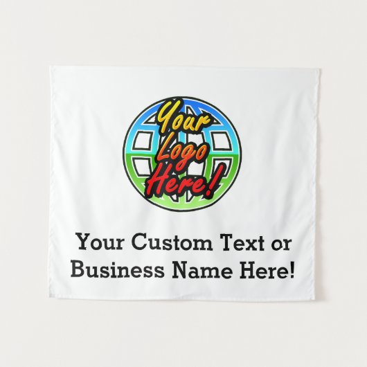 Aangepaste bedrijfskleding voor Logo in de muur Wandkleed (Voorkant (horizontaal))