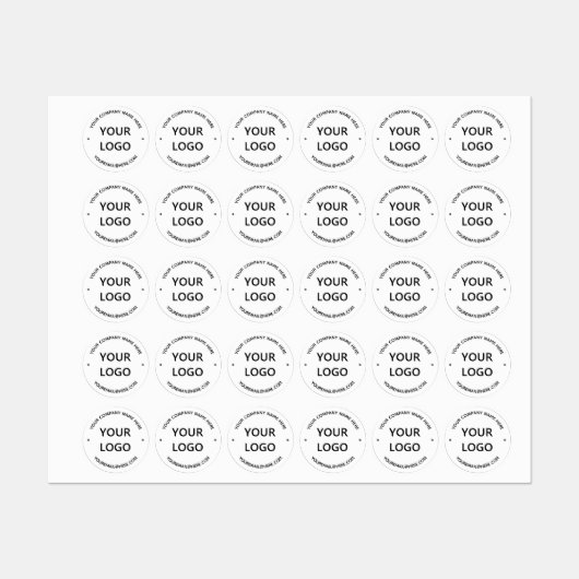 Aangepaste bedrijfslabels en tekst uw bedrijfslabe labels (Vel)