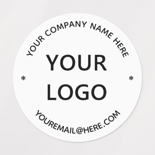 Aangepaste bedrijfslabels en tekst uw bedrijfslabe labels (Design 2)