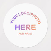 Aangepaste Bedrijfslogo Naam Multi Design Stickers (Design 2)