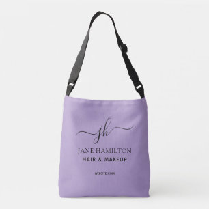 Aangepaste bedrijfslogo Promo paars Crossbody Tas