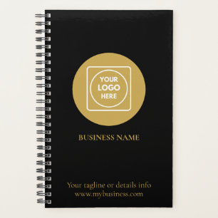 Aangepaste bedrijfslogo promotionele gouden planne planner