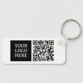 Aangepaste bedrijfslogo QR-code sleutelhanger (Voorkant)