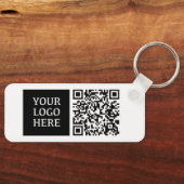 Aangepaste bedrijfslogo QR-code sleutelhanger (Voorkant)