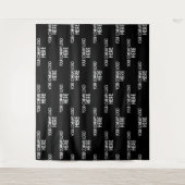 Aangepaste bedrijfslogo step & repeat achtergrond  wandkleed (Voorkant)