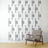 Aangepaste bedrijfslogo step & repeat achtergrond  wandkleed (In situ)