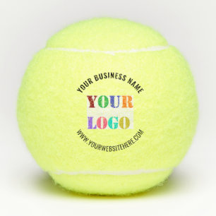 Aangepaste bedrijfslogotekst Persoonlijke tennisba Tennisballen