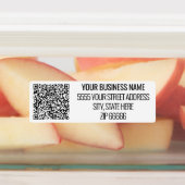 Aangepaste bedrijfsnaam Adres en QR-codebabels Labels (Aangebracht)