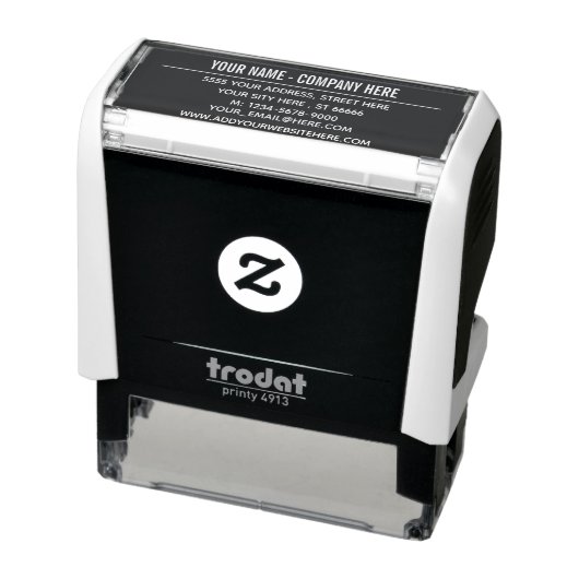 Aangepaste bedrijfsnaam Adres uw kleurenstempel Zelfinktende Stempel (Product)