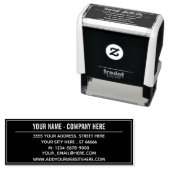 Aangepaste bedrijfsnaam Adres uw kleurenstempel Zelfinktende Stempel (In situ)