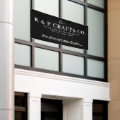 Aangepaste bedrijfsnaam Banner (Buitenkant Gebouw)
