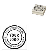 Aangepaste bedrijfsnaam Bedrijfs Logo rubberstempe Rubberstempel (Gestempeld)