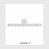 Aangepaste bedrijfsnaam | Bedrijfsmerk Logo Sticker (Vel)