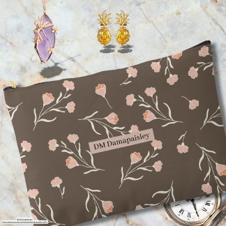Aangepaste bedrijfsnaam Classy floral pink Cocoa b Etui