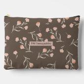Aangepaste bedrijfsnaam Classy floral pink Cocoa b Etui (Voorkant)