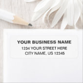 Aangepaste bedrijfsnaam Eenvoudige retouradreslabe Etiket (Insitu)