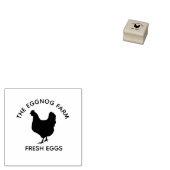 Aangepaste bedrijfsnaam Eieren Boerderij | Farmhou Rubberstempel (Gestempeld)