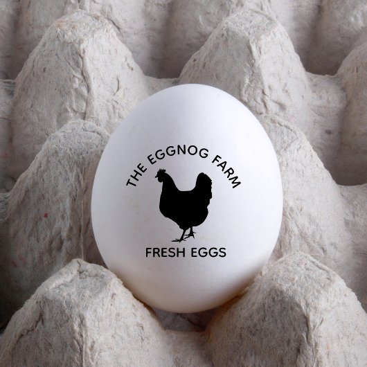 Aangepaste bedrijfsnaam Eieren Boerderij | Farmhou Rubberstempel