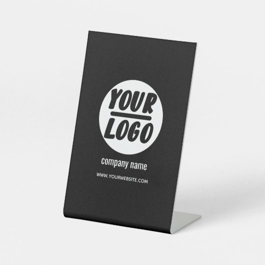 Aangepaste bedrijfsnaam en bevordering van uw zake reclamebord met voetstuk (Voorkant)