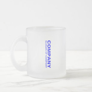 Aangepaste bedrijfsnaam en slagzin   Best Branded Matglas Koffiemok