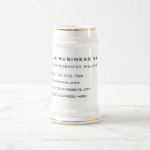 Aangepaste bedrijfsnaam Info Uw bedrijf Beer Stein Bierpul (Center)