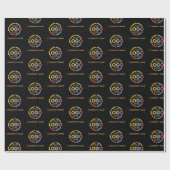 Aangepaste bedrijfsnaam Logo Cadeaupapier (Vlak)