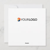 Aangepaste bedrijfsnaam | Logo Eid Mubarak Feestdagenkaart (Achterkant)