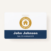 Aangepaste bedrijfsnaam Logo met Metal Clip Badge (Achterkant)