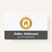 Aangepaste bedrijfsnaam Logo met Metal Clip Badge (Voorkant)