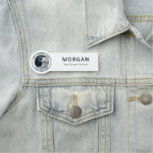 Aangepaste bedrijfsnaam Logo Naamplaatje (In situ)