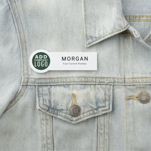 Aangepaste bedrijfsnaam Logo Naamplaatje (In situ)