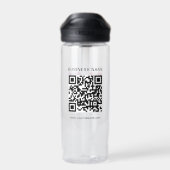 Aangepaste bedrijfsnaam Logo URL QR Code Promotion Waterfles (Achterkant)