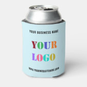 Aangepaste bedrijfsnaam Logo Website Koelbox Blikjeskoeler (Blikje Achterkant)