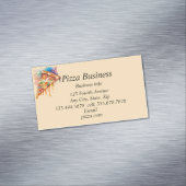 Aangepaste bedrijfsnaam Pizza Magnetisch Visitekaartje (Voorbeeld)