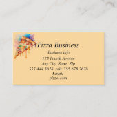 Aangepaste bedrijfsnaam Pizza Visitekaartje (Voorkant)
