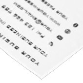 Aangepaste Bedrijfsnaam Tekst Info Tafelkleed Sjab (Gekanteld)