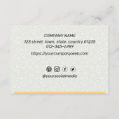 Aangepaste bedrijfsvlakte van Daisy - Hartelijk da Bedankkaart (Achterkant)