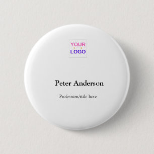 Aangepaste bedrijfswinkel bedrijfsmedewerker ronde button 5,7 cm
