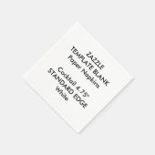 Aangepaste bedrukte Plain Edge Cocktail Papieren s Servetten (Hoek)