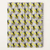 Aangepaste Bee Illustratie Rustiek Hout Ontwerp Planner (Achterkant)